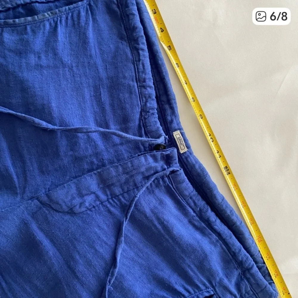 BRINE BLUE LINEN PANTS